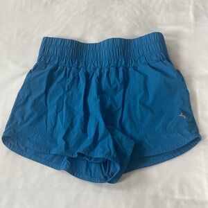 Blue athletic shorts